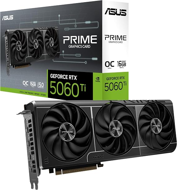 ASUS PRIME GeForce RTX 5060 Ti 16GB GDDR7 OC Edition Gaming Ekran Kartı