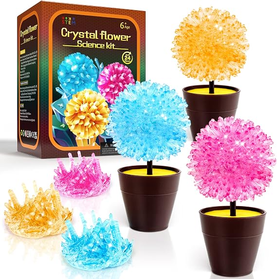 GobiDex Crystal Growing Kit, Science Kits for Kids Age 8-12 | Grow Fast in (24H) Science Experiments Lab Toys, DIY STEM Projects Learning & Educational Toys, Crafts Gift Boys & Girls