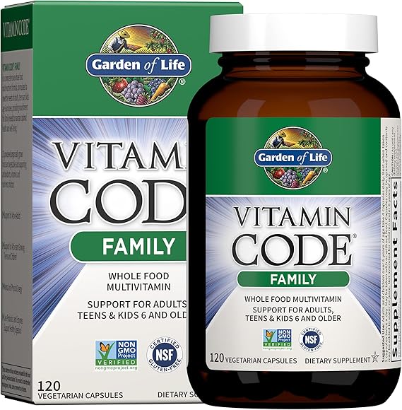 Garden of Life Vitamin Code Family Multivitamin, 120 Capsules