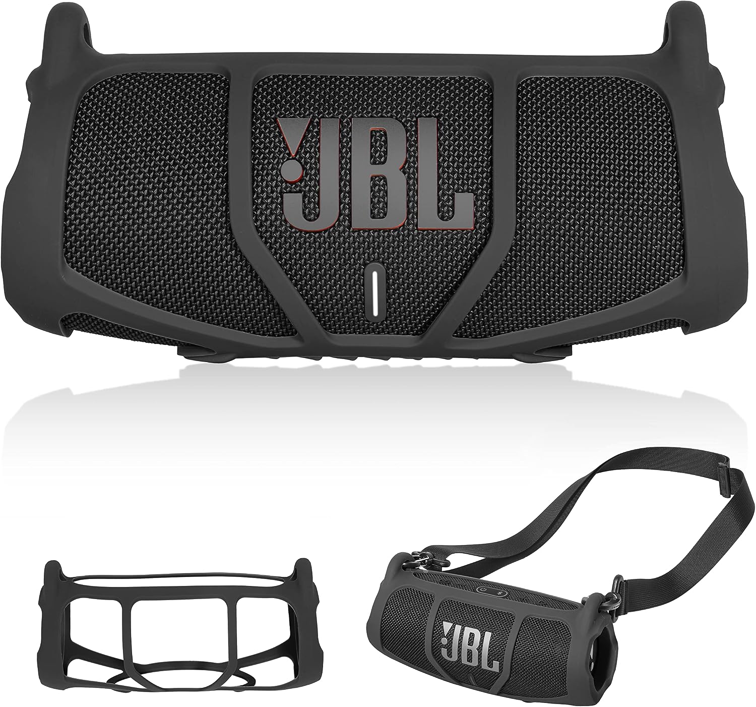 GETGEAR Silicone Cover Sleeve for JBL Charge 5 - Portable Bluetooth Speaker, Featured Design with More Protection, Best Matching in Shape and Color (Army Green)