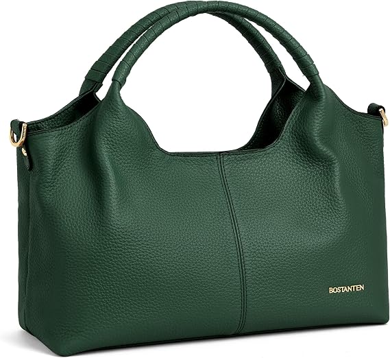 BOSTANTEN Genuine Leather Purses for Women Satchel Handbag Adjustable Strap