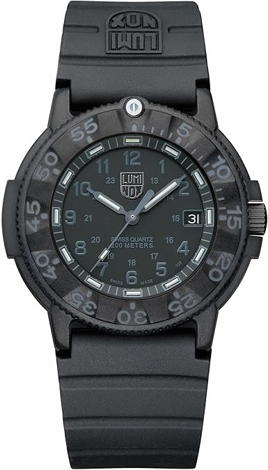 Luminox - Original Navy Seal Watch - Mens Dive Watch - Watches for Men - 43mm - Swiss Quartz - 200M Water Resistant - Hardened Mineral Crystal - CARBONOX Case - Always Visible - Swiss Made