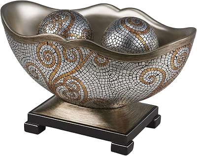 OK Lighting 8H Theos Decorative Bowl with Spheres