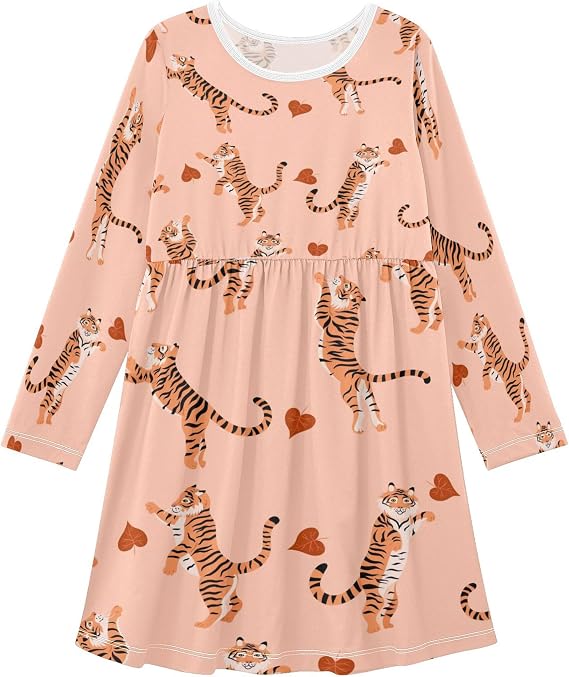 Girls Long Sleeve Dress Winter Dresses Toddler Girl Outfits Clothes