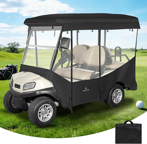 Golf Cart Enclosure 4 Passenger for Club Car Tempo Onward 88" Extended Roof