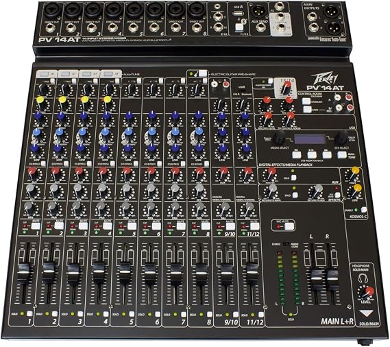Peavey PV 14 AT 14 Channel Compact Mixer with Bluetooth and Antares Auto-Tune, small