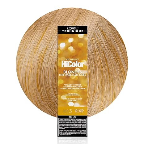 L'Oreal Technique HiColor Browns & Blondes Permanent Hair Color - Lifts Dark Hair in One Step, No Brassiness, Rich, Smooth Creme Formula, Intense, Long-Lasting Color