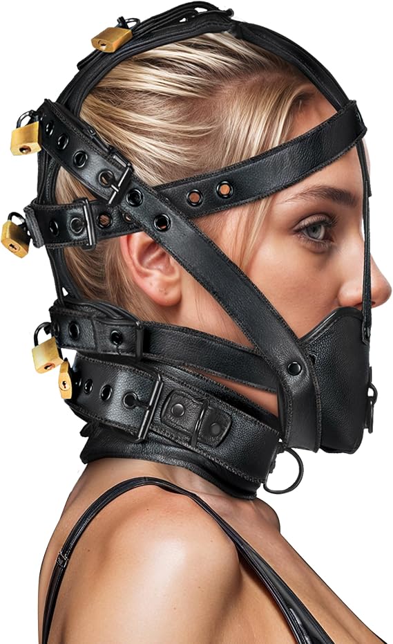 Master Series Leather Head Harness with Muzzle