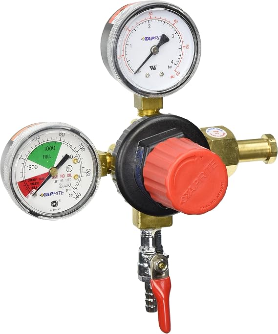 Taprite T-742 Double Gauge Co2 Kegerator Regulator