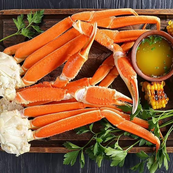 OCEANZEN Large Snow Crab Legs, Fully Cooked, 4 lbs