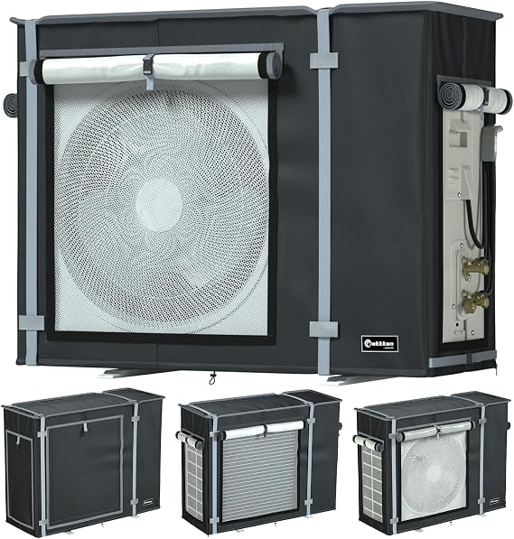 Mini Split Cover for Air Conditioner Qutside Unit, 29.1" L x11.8 W x 21.7" H Outdoor Air Conditioner Cover Can beUsed in Air Conditioner Operation, AC Protector for 9000-12000 BTU