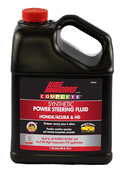 Lubegard 24201 Complete Synthetic Power Steering Fluid, 1 Gallon | For Honda/Acura & HD