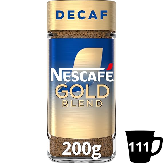 Nescafe Gold Blend Decaffeinated Instant Coffee Jar, 200 g