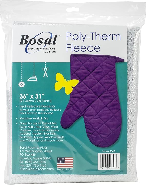 Bosal Poly-Therm Heat Reflective Fleece-Silver 31"X36"