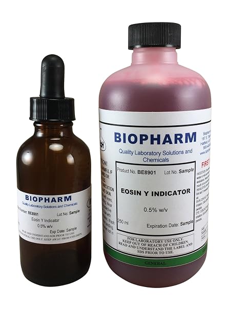 Biopharm Eosin Y Indicator Solution 0.5% (w/v), 250 mL (8.4 fl oz)