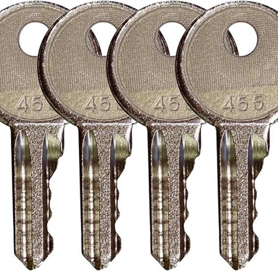 FridayParts 4 Ignition Keys 455 key 104466 for Skyjack Genie JLG Snorkel Parts