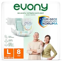 Evony Yetişkin Bezi Bakteri Tutmayan Yüzey Large 8 li