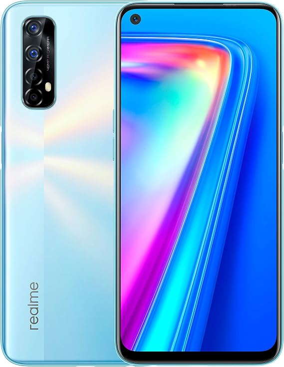 Realme 7 (128GB, 8GB), Fast Charge, Unlocked Global, International Version (At&t Tmobile Metro Cricket Latin Europe) (NO Verizon/Boost/Spring) (White)
