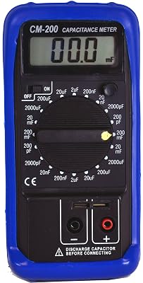 Professional 10-Range Capacitance Meter, CM200