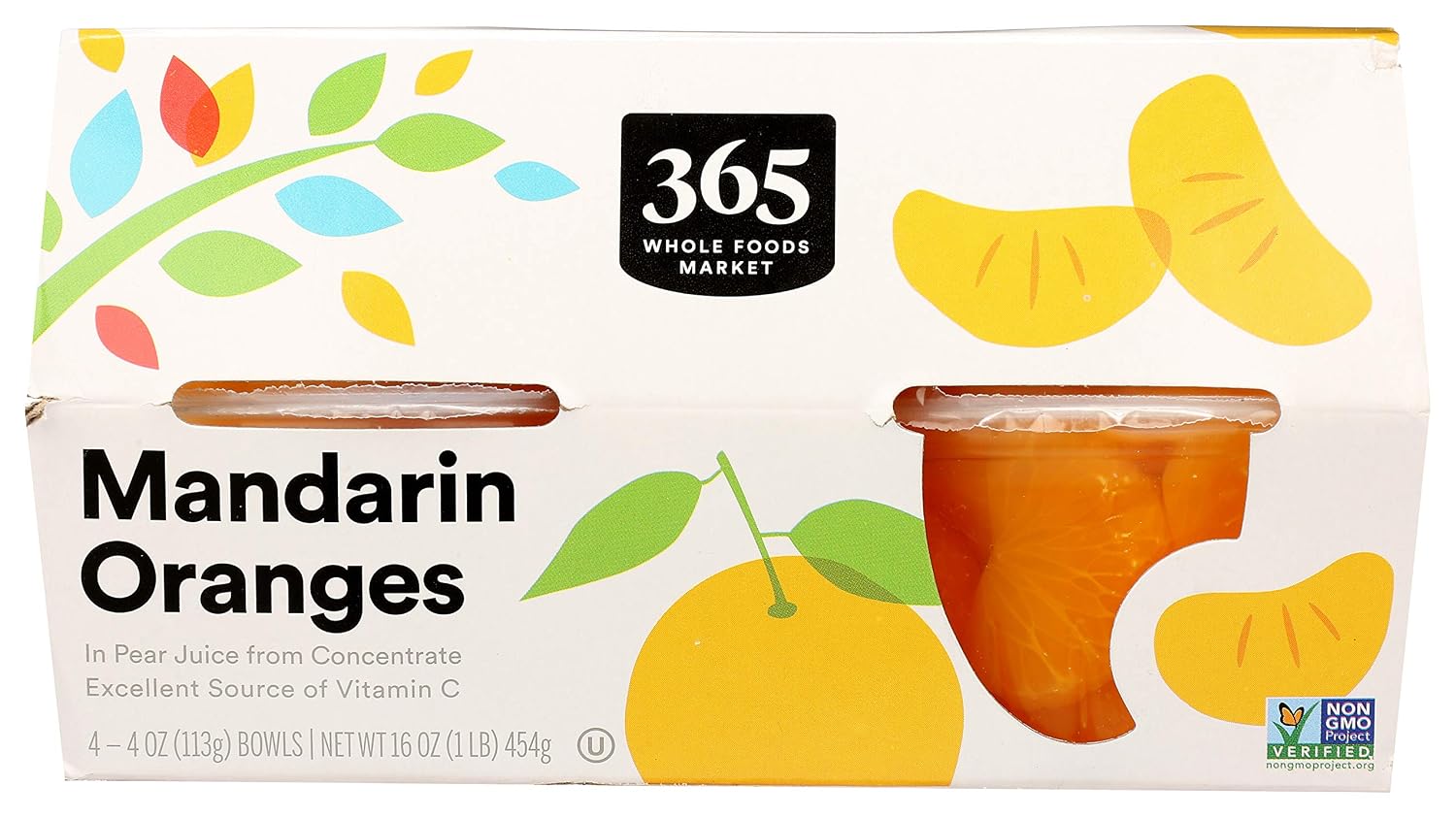 365 by Whole Foods Market, Oranges Mandarin, 4 Ounce, 4 Pack