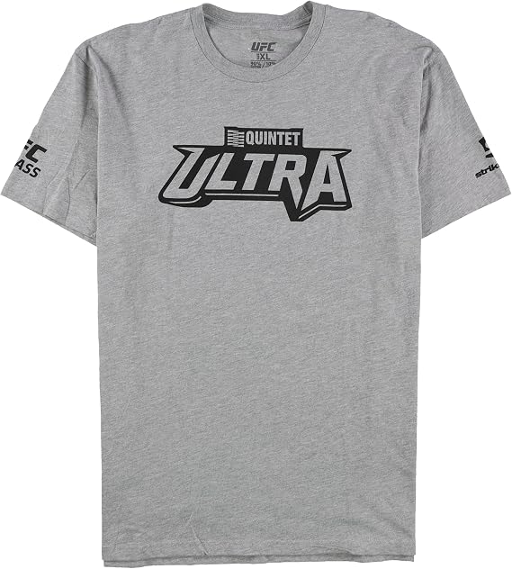 UFC Mens Quintet Ultra Graphic T-Shirt, Grey, Large
