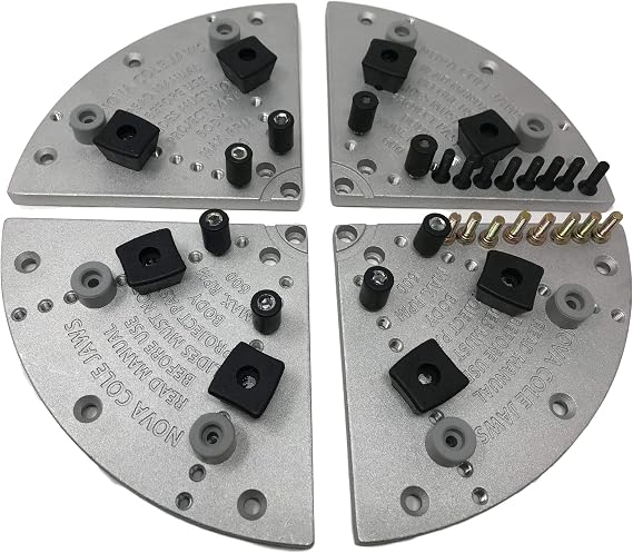 12" 6040 Nova Cole Jaws WITH Nova 6030 HD Workholding kit