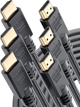 PowerBear 4K HDMI Cable 3ft, 6ft, 10ft [3-Pack]