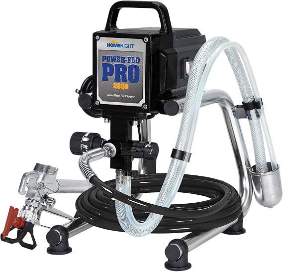 HomeRight Power Flo Pro 2800 C800879 Airless Paint Sprayer Spray Gun, Power Painting for Home Exterior, Fence, Shed, and Garage 2800 psi, 0.24 gpm