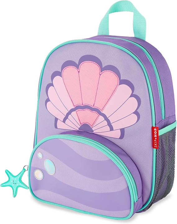 Skip Hop Little Kid's Backpack, 12 inches, 3 years+, Sparks Seashell