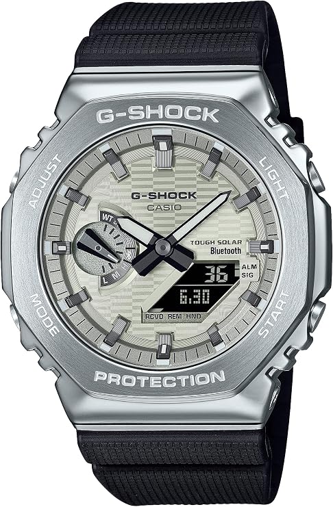 Casio G-Shock Watch Authentic Domestic Product Metal Covered Bluetooth Tough Solar Biomass Plastic GBM-2100