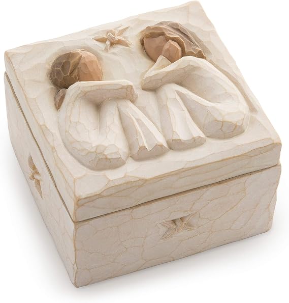 Willow Tree Friendship Keepsake Box, Hand-Painted, Jewelry Storage | Hand-Painted Keepsake Box, Sentimental Gift for Loved Ones, Holds Jewelry and Treasures, Sculpted by Artist Susan Lordi