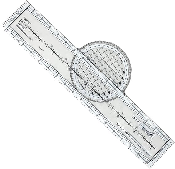 Advanced Pilot Products Rotating Aviation Plotter - Precise Navigation Tool for Student Pilots - Ideal for FAA Exam & Flight Training - Durable, Lightweight - Fast Course Plotting & Wind Correction