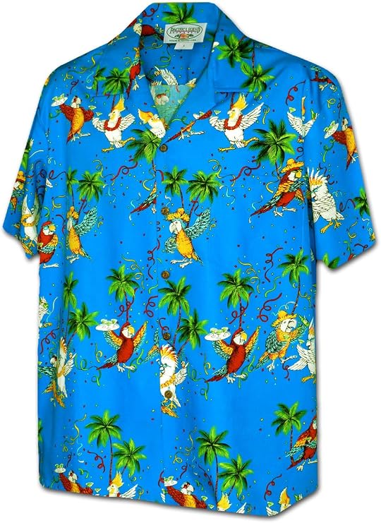 Party Parrot Hawaiian Shirt for Men's