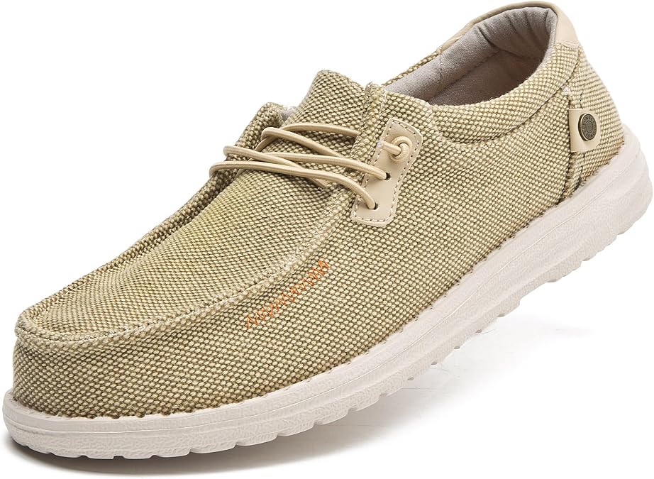 Men's Canvas Loafers, Slip On Casual Shoes