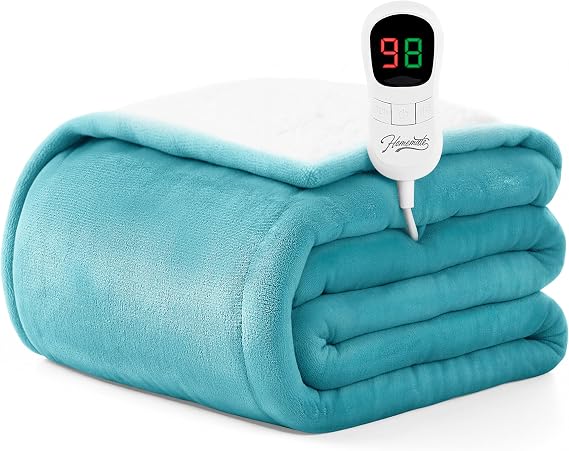 Homemate Heated Blanket Electric Throw 50"x60" Heating Blanket ETL Cert