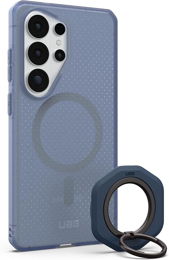 URBAN ARMOR GEAR UAG for Samsung Galaxy S26 Ultra Dot Case Bundle with Magnetic Ring Stand LT, Cloud Blue