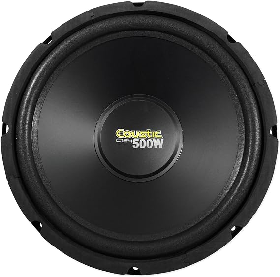 MTX Audio C124 Coustic Car Subwoofer , Black