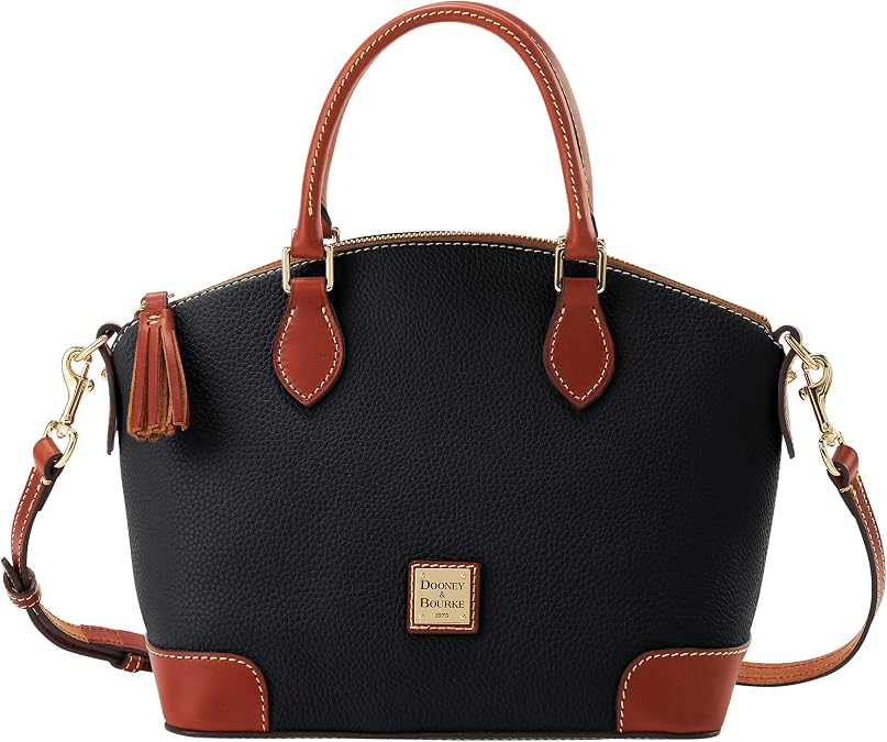 Dooney & Bourke Handbags for Women, Leather Satchel Purse with Strap