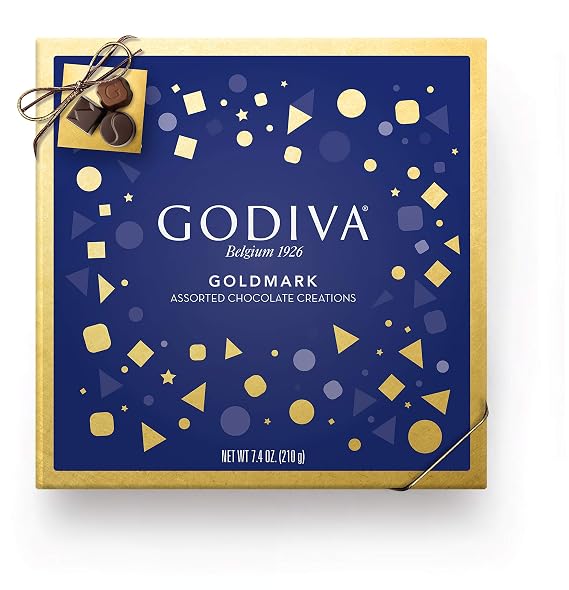 Godiva Chocolatier Goldmark Assorted Chocolate Gift Box, Premium Chocolate, Chocolate Treats, Great as a Gift, 17 pc, 7.4 Ounce