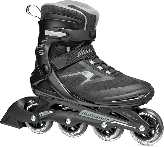 Rollerblade Advantage Pro XT メンズ 大人用 フィットネス インラインスケート ブラック&シルバー インラインスケート