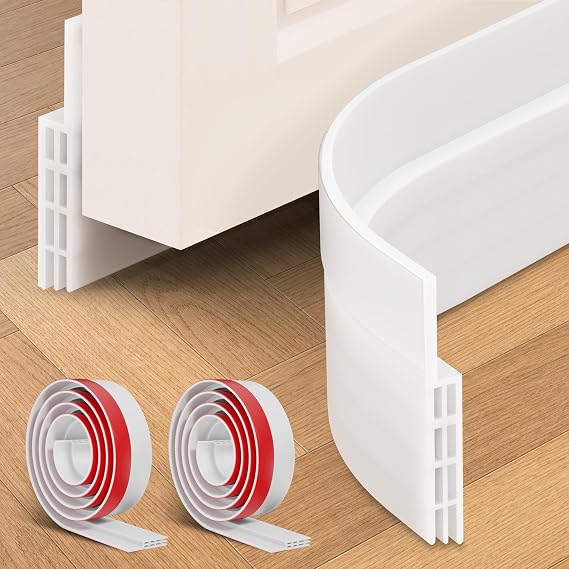 Ohuhu 2 Pack Door Draft Stopper, 1" Wide Adhesive Weather Stripping Seal