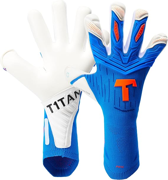 T1TAN Alien Soccer Goalie Gloves - Mixed Cut and 4mm Gecko Grip - Soccer Goalkeeper Gloves
