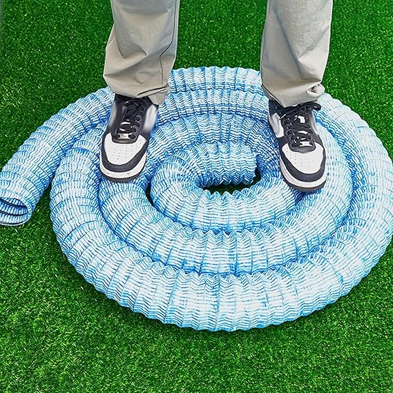 2inch French Drain Pipe Perforated, Underground Drain Tube, Land Drainage System, Easy Connect, for Yard/Houseside/Garden/Lawn/Patio/Landscape(L 35ft(10.7m))