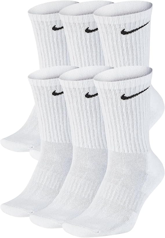 NIKE Boys' Performance Cushion Crew Socks with Band (3 Pairs)