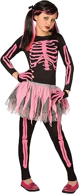 Skeleton Punk Pink Child 8-10