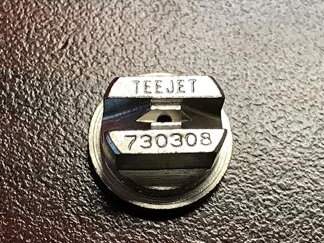 TeeJet 730308 Stainless Steel Flat Fan 73 Degree Spray Tip