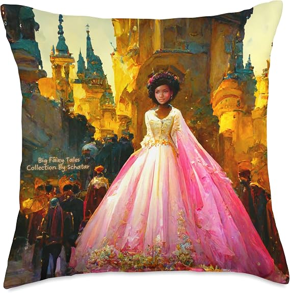 Big Fairy Tales Collection By Schatar - Cinderella Suite Throw Pillow