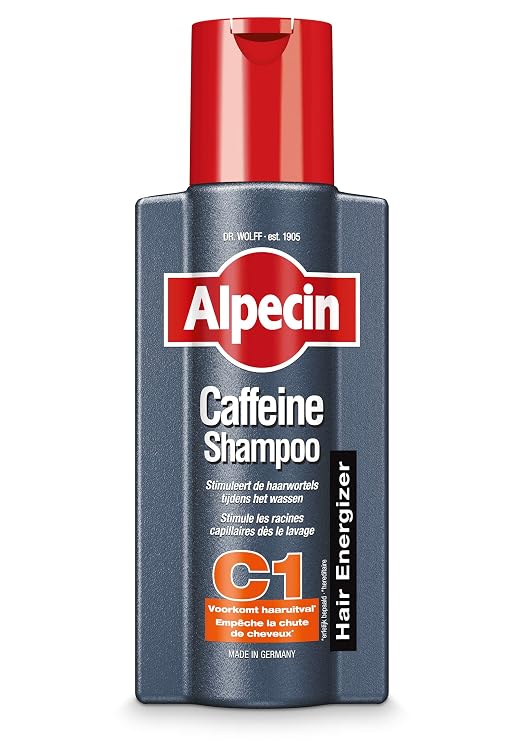 Alpecin C1 Caffeine Shampoo 8.45 fl oz, Caffeine Shampoo Cleanses the Scalp to Promote Natural Hair Growth, Leaves Hair Feeling Thicker and Stronger