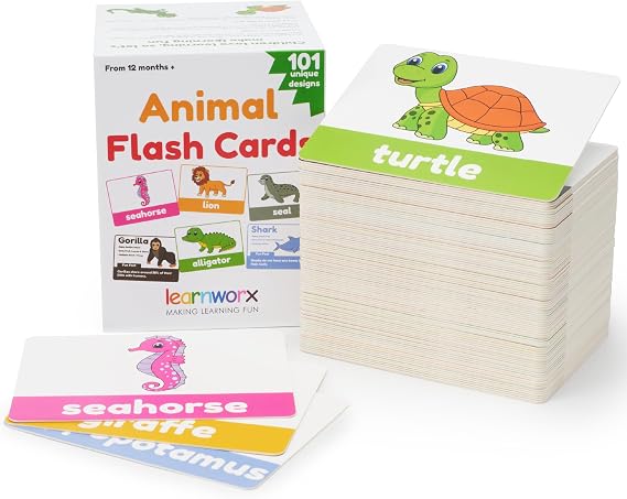 Animal Flash Cards for Toddlers & Kids Animal ABC Flashcards Animal Alphabet - 101 Toddler Flashcards Preschool Flash Card for Kids Farm, Sea, Jungle, Forest & Birds - Ages 2 3 4 and 5