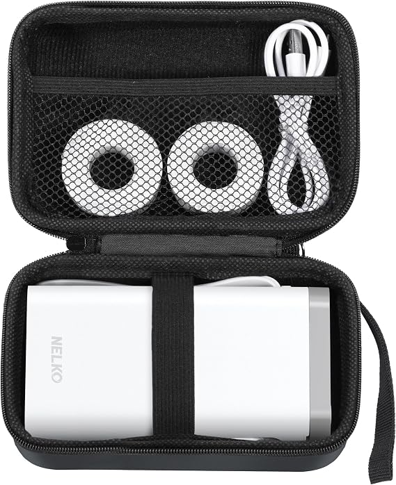 Nelko Genuine Case for P21 Label Maker & Most Mini Label Printers, Black
